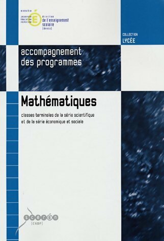 Livrenpoche : Mathématiques Terminale S, ES. Accompagnement des programmes - Collectif - Livre