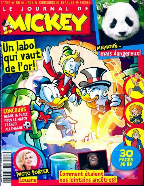Livrenpoche : Le journal de Mickey n°3304 : Un labo qui vaut de l'or ! - Collectif - Livre