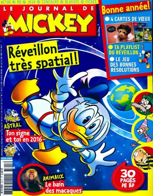 Livrenpoche : Le journal de Mickey n°3315 : Réveillon très spatial ! - Collectif - Livre