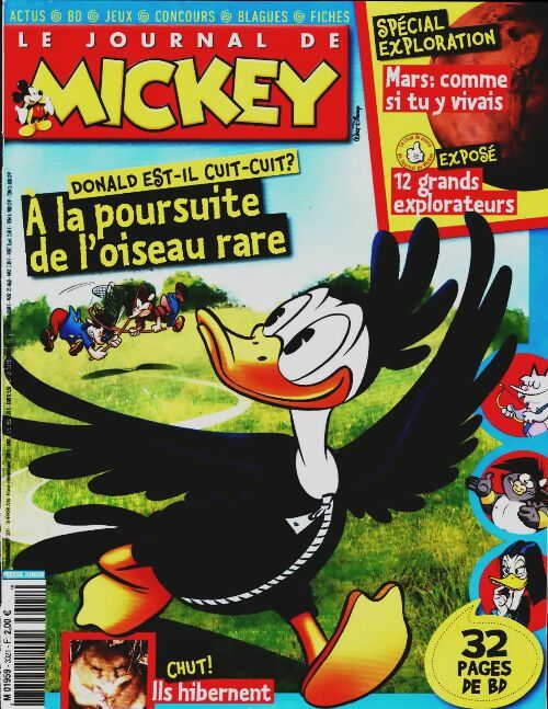 Livrenpoche : Le journal de Mickey n°3321 : A la poursuite de l'oiseau rare - Collectif - Livre