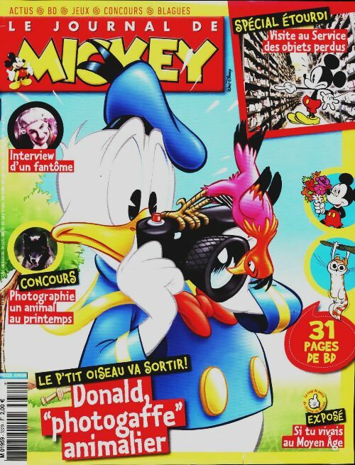 Livrenpoche : Le journal de Mickey n°3329 : Donald photogaffe animalier - Collectif - Livre