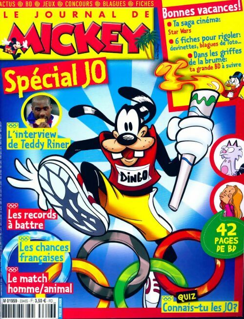 Livrenpoche : Le journal de Mickey n°3346 : Spécial JO - Collectif - Livre