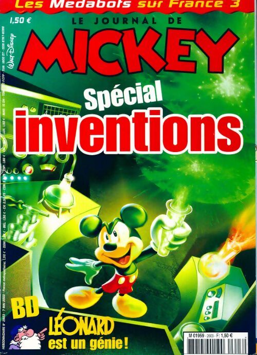 Livrenpoche : Le journal de Mickey n°2603 : Spécial inventions - Collectif - Livre