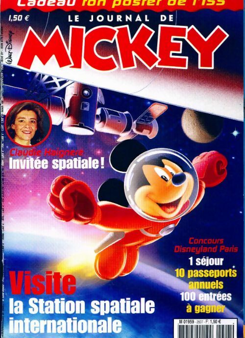 Livrenpoche : Le journal de Mickey n°2607 : Visite de la station spatiale internationale - Collectif - Livre