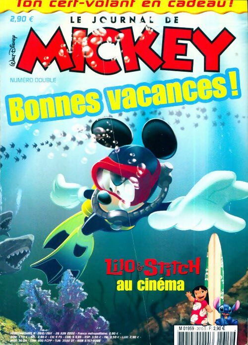 Livrenpoche : Le journal de Mickey n°2610-2611 : Bonnes vacances ! - Collectif - Livre