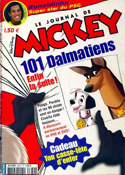 Livrenpoche : Le journal de Mickey n°2630 : 101 dalmatiens, enfin la suite - Collectif - Livre