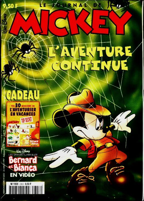 Livrenpoche : Le journal de Mickey n°2353 : L'aventure continue - Collectif - Livre
