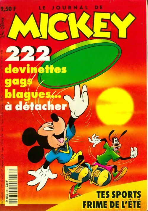 Livrenpoche : Le journal de Mickey n°2355 : 222 devinettes gags blagues - Collectif - Livre