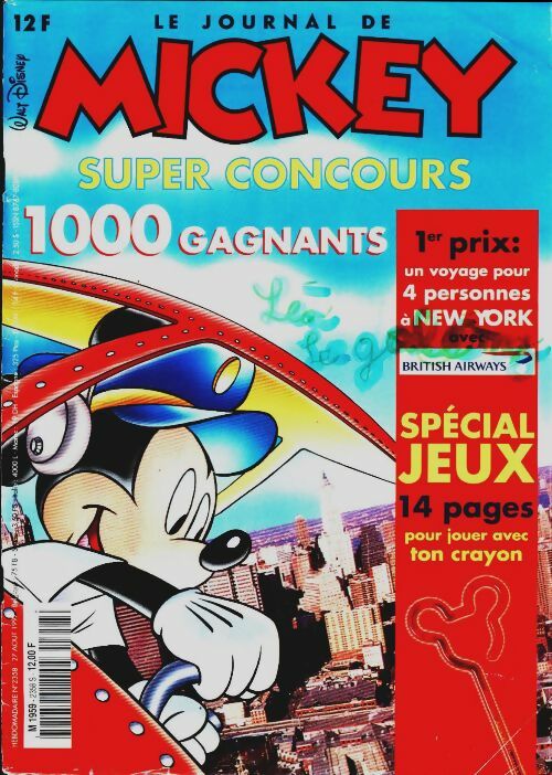 Livrenpoche : Le journal de Mickey n°2358 : Super concours - Collectif - Livre