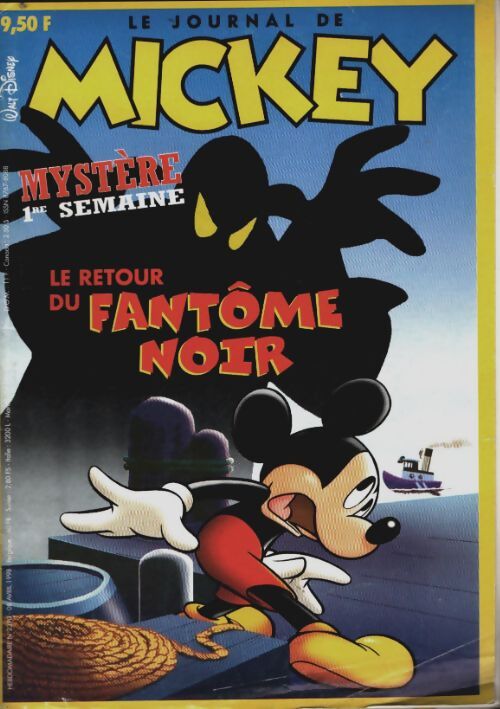 Livrenpoche : Le journal de Mickey n°2390 : Le retour du fantôme noir - Collectif - Livre
