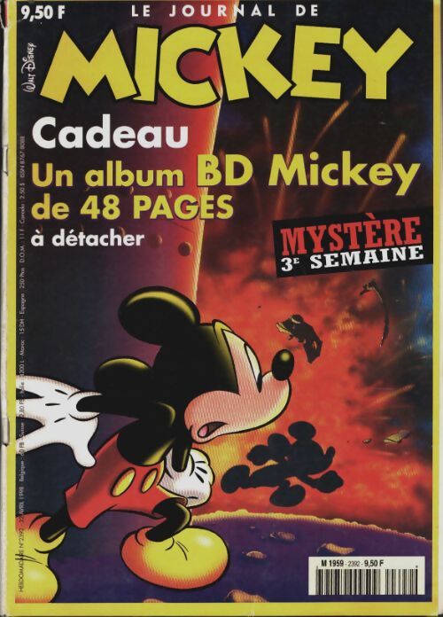 Livrenpoche : Le journal de Mickey n°2392 : Mystère, 3e semaine - Collectif - Livre