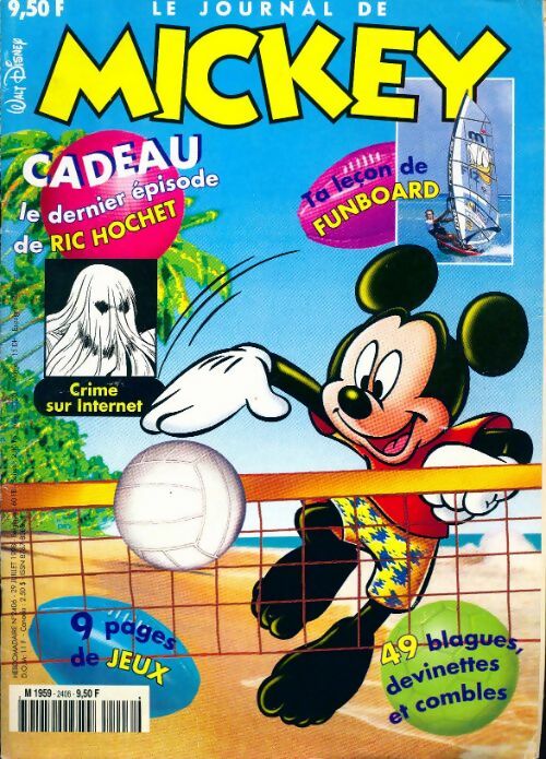 Livrenpoche : Le journal de Mickey n°2406 : Crime sur internet - Collectif - Livre