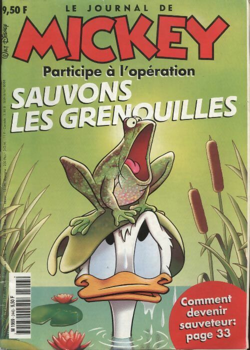 Livrenpoche : Le journal de Mickey n°2443 : Sauvons les grenouilles - Collectif - Livre