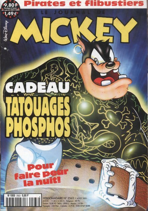 Livrenpoche : Le journal de Mickey n°2563 : pirates et flibustiers - Collectif - Livre