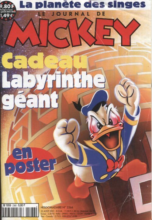 Livrenpoche : Le journal de Mickey n°2566 - Collectif - Livre