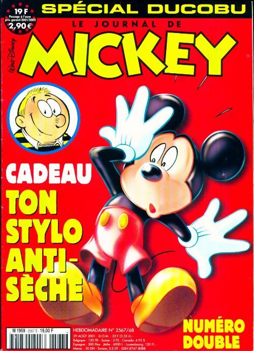 Livrenpoche : Le journal de Mickey n°2567-2568 : Spécial Ducobu - Collectif - Livre