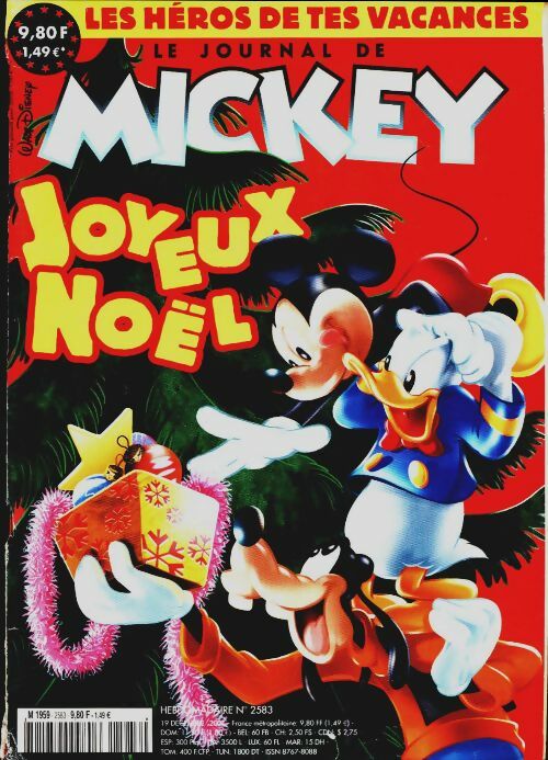 Livrenpoche : Le journal de Mickey n°2583 : Joyeux Noël - Collectif - Livre