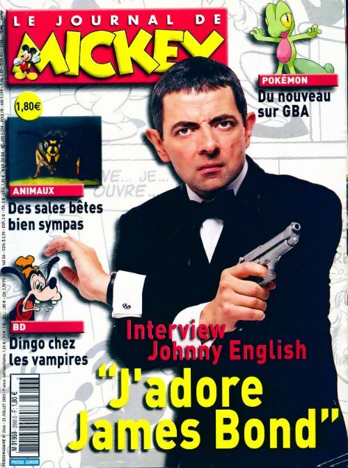Livrenpoche : Le journal de Mickey n°2666 : Johnny English - Collectif - Livre