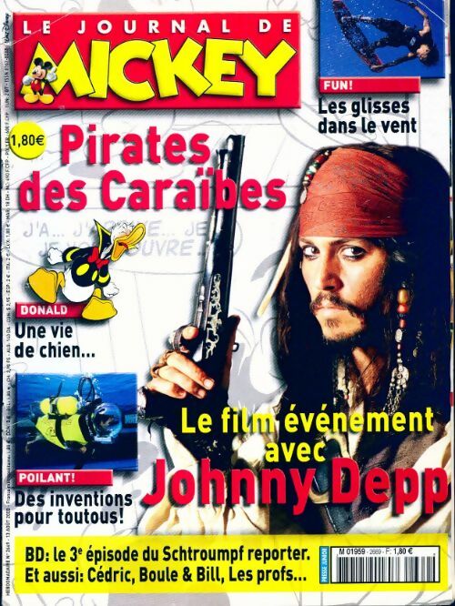 Livrenpoche : Le journal de Mickey n°2669 : Pirates des Caraïbes - Collectif - Livre