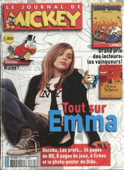 Livrenpoche : Le journal de Mickey n°2680 : Tout sur Emma - Collectif - Livre