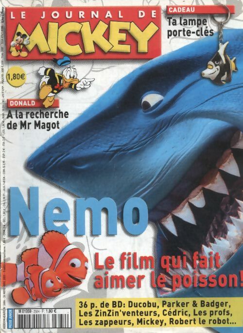 Livrenpoche : Le journal de Mickey n°2684 : Nemo, le film qui fait aimer le poisson ! - Collectif - Livre