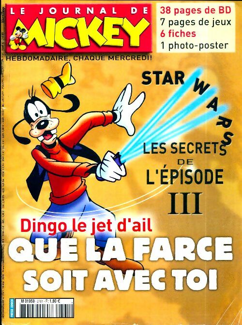 Livrenpoche : Le journal de Mickey n°2761 : Que la farce soit avec toi - Collectif - Livre