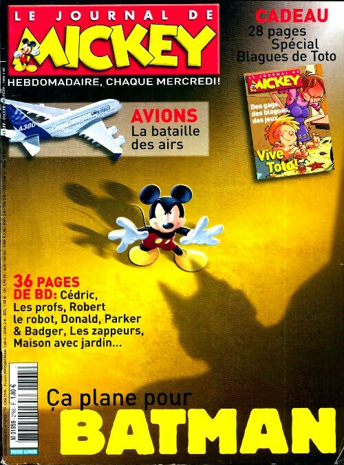 Livrenpoche : Le journal de Mickey n°2765 : Ca plane pour Batman - Collectif - Livre