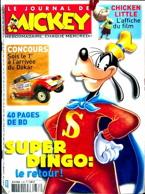 Livrenpoche : Le journal de Mickey n°2788 : Super Dingo ! - Collectif - Livre