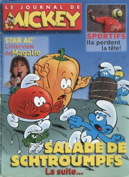 Livrenpoche : Le journal de Mickey n°2794 : Salade de Schtroumpfs - Collectif - Livre