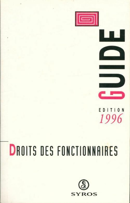 Livrenpoche : Droits des fonctionnaires 1996 - CFDT - Livre