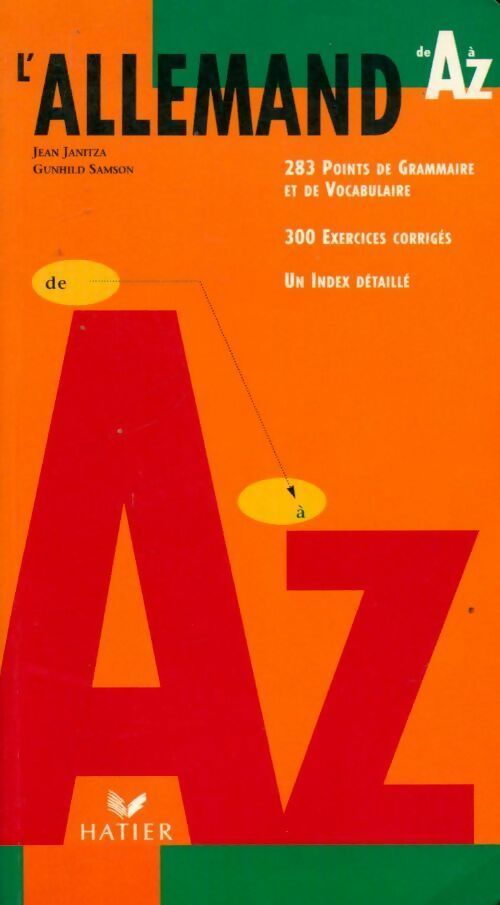 Livrenpoche : Pratique de l'allemand de A à Z - Jean Janitza - Livre