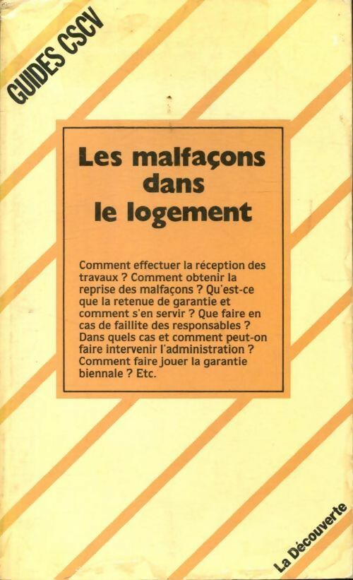 Livrenpoche : Les malfaçons dans le logement - Collectif - Livre