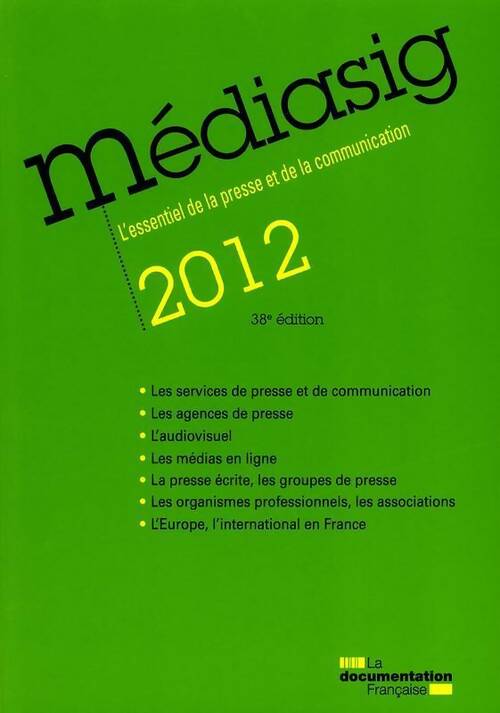 Livrenpoche : Médiasig 2012 - Collectif - Livre