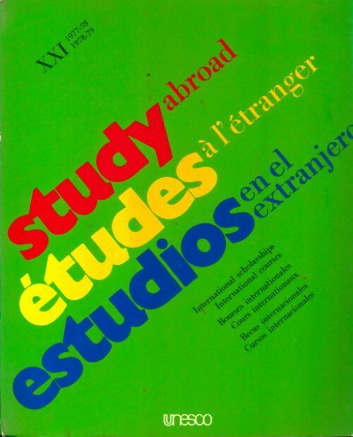 Livrenpoche : Study abroad. International scholarships international courses - Collectif - Livre