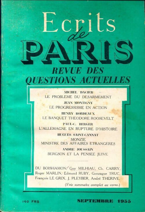 Livrenpoche : Ecrits de Paris n°130 - Collectif - Livre
