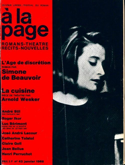 Livrenpoche : A la page n°43 : L'âge de la discrétion / La cuisine - Collectif - Livre