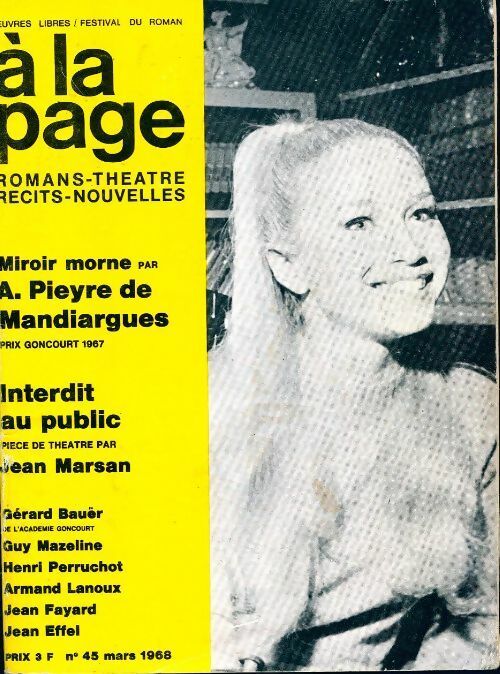 Livrenpoche : A la page n°45 : Miroir morne / Interdit au public - Collectif - Livre