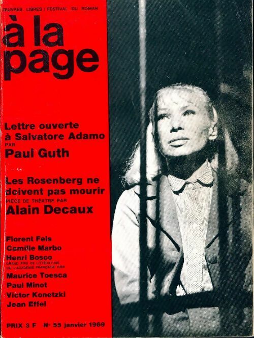 Livrenpoche : A la page n°55 : Lettre ouverte à Salvator Adamo / Les Rosenberg ne doivent pas mourir - Collectif - Livre