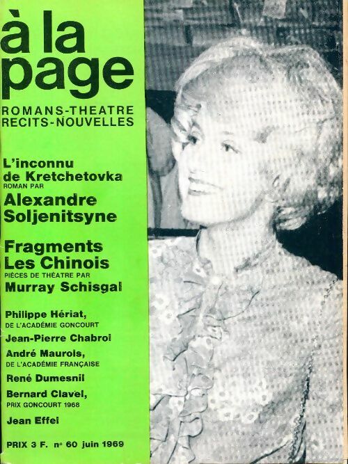 Livrenpoche : A la page n°60 : L'inconnu de Kretchetovka / Fragments / Les chinois - Collectif - Livre