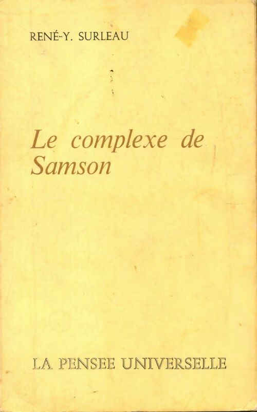 Livrenpoche : Le complexe de Samson - René Surleau - Livre