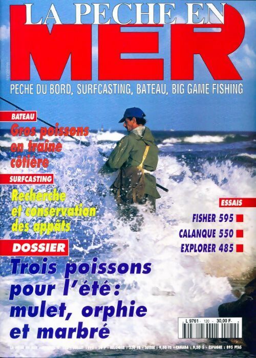 Livrenpoche : La pêche en mer n°120 : Trois poissons pour l'été - Collectif - Livre