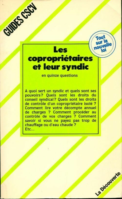 Livrenpoche : Les copropriétaires et leur syndic - Collectif - Livre