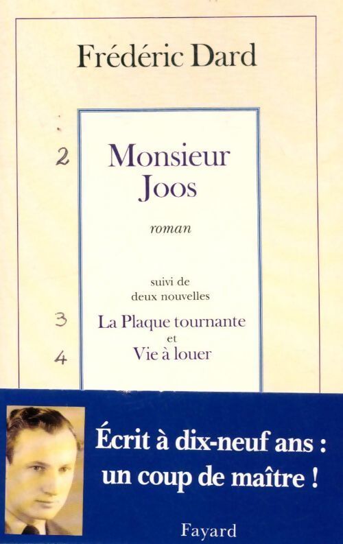 Livrenpoche : Monsieur joos - Frédéric Dard - Livre