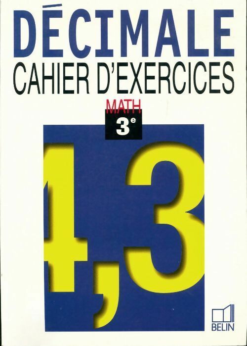 Livrenpoche : Math 3e. Cahier d'exercices - Philippe Depresle - Livre