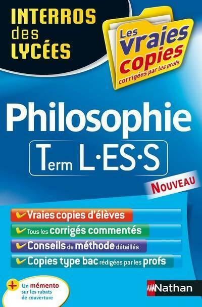 Livrenpoche : Philosophie Terminale L, ES, S - Nathalie Nieuviarts - Livre