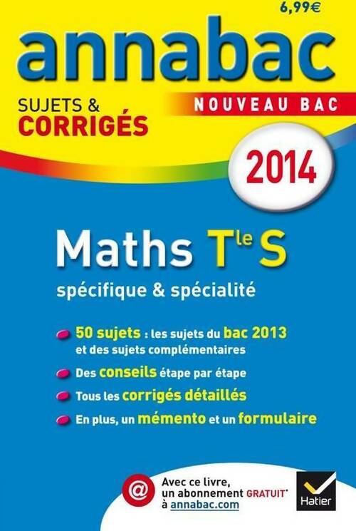Livrenpoche : Maths Terminale S spécifique & spécialité. Sujets & corrigés du bac 2014 - Collectif - Livre