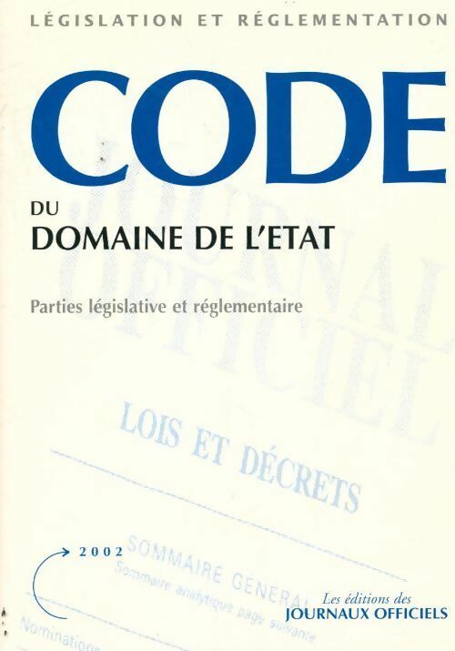 Livrenpoche : Code du domaine de l'état - Collectif - Livre