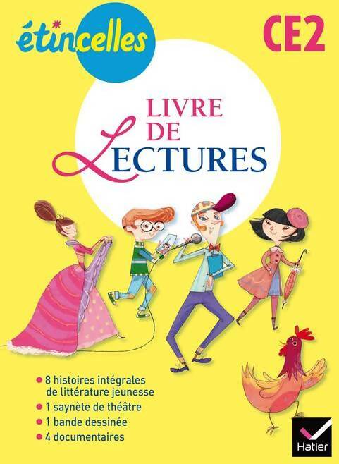 Livre de lectures CE2 - Denis Chauvet -  Etincelles - Livre