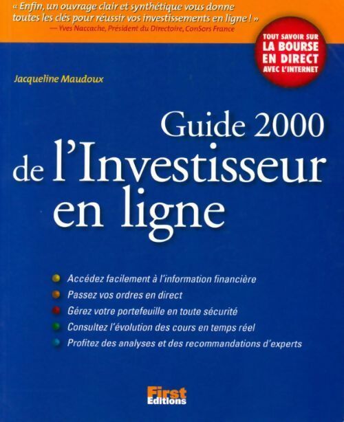 Livrenpoche : Guide 2000 de l'investisseur en ligne - Jacqueline Maudoux - Livre
