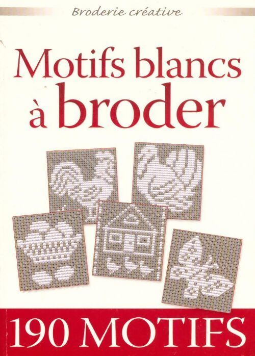 Motifs blancs à broder - Collectif - Livre